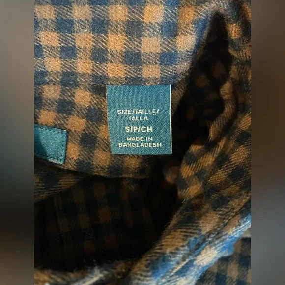 NWT PERRY ELLIS LIGHTWEIGHT BUTTON DOWN SIZE SMALL IN RAIN DRUM - Picture 4 of 6